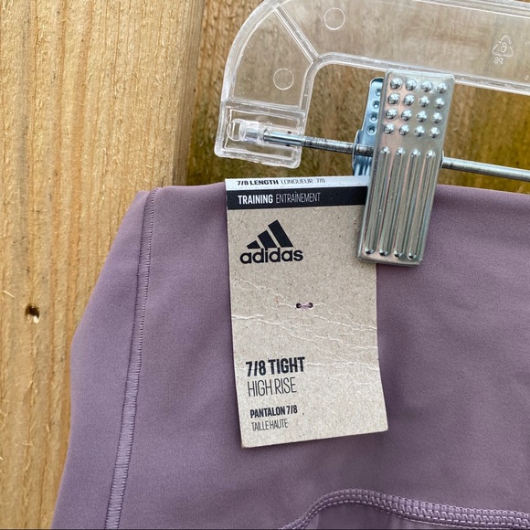 adidas High Waist 7/8 Tight leggings XL Lavender - Picture 12 of 13